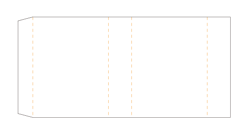 箱パッケージ スリーブ箱 展開図