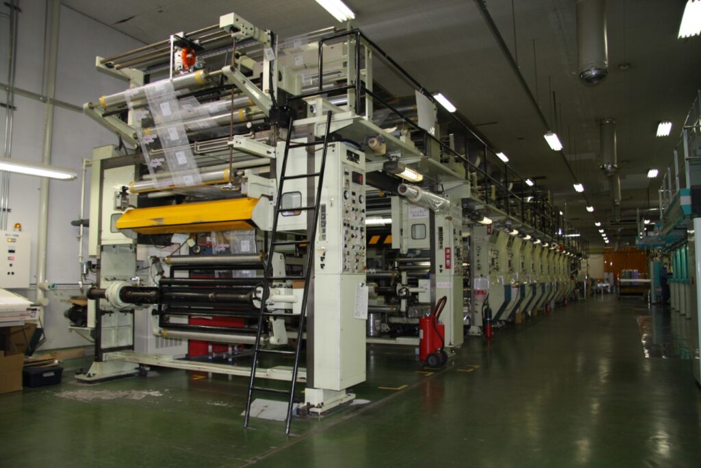 10色グラビア輪転印刷機